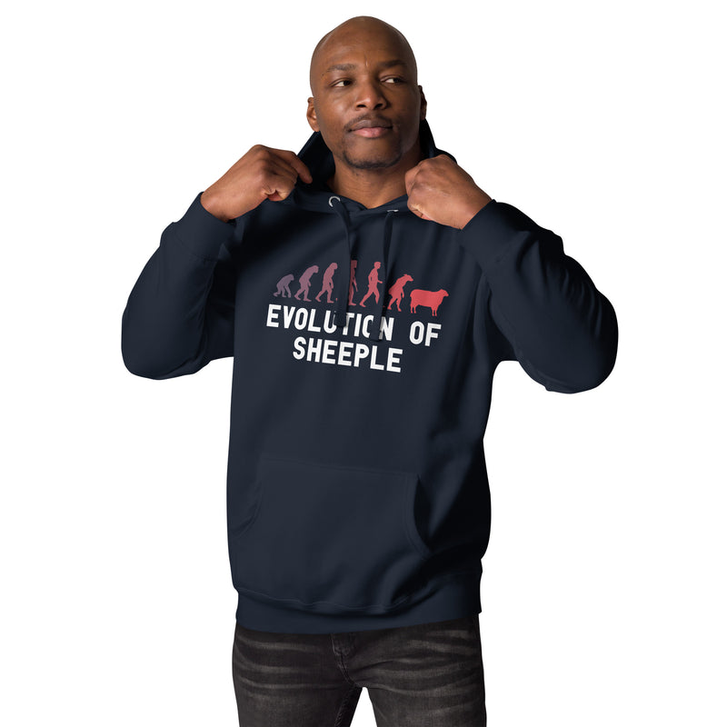 Load image into Gallery viewer, The Evolution of Sheeple-Unisex Hoodie