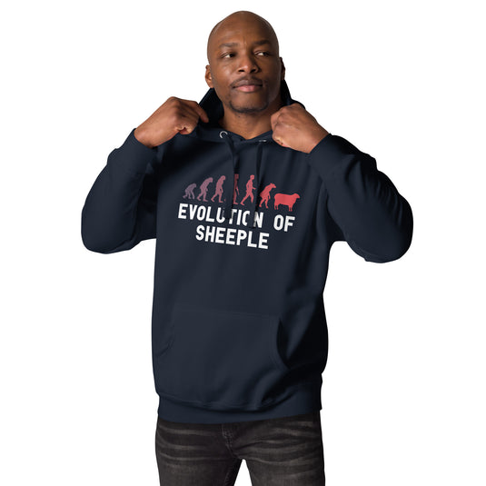 The Evolution of Sheeple-Unisex Hoodie