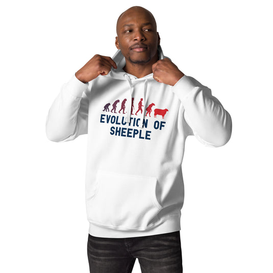 The Evolution of Sheeple-Unisex Hoodie
