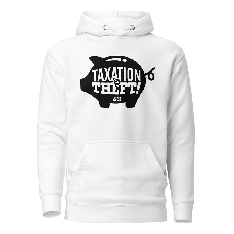 Load image into Gallery viewer, Taxation is Theft Unisex Hoodie