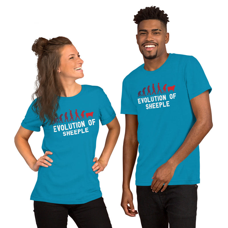 Load image into Gallery viewer, Evolution of Sheeple-Unisex T-Shirt