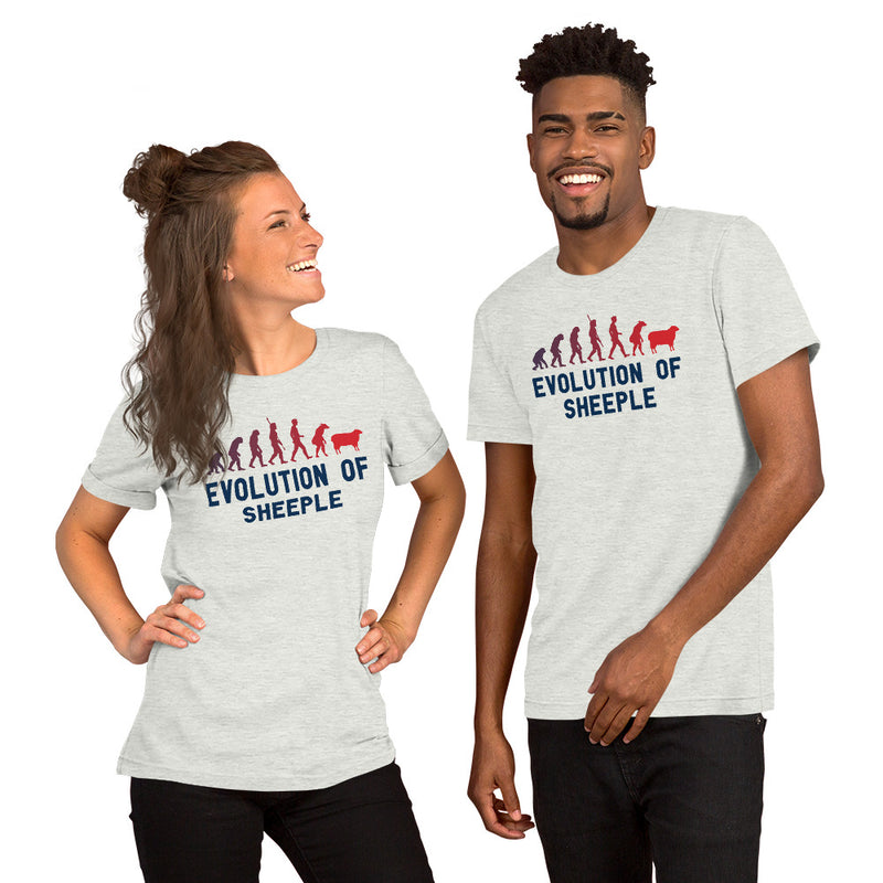 Load image into Gallery viewer, Evolution of Sheeple-Unisex T-Shirt