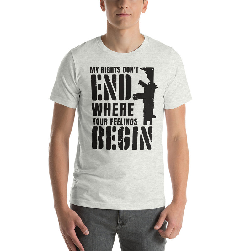 Load image into Gallery viewer, My Rights Don't End Where Your Feelings Begin-Unisex T-Shirt