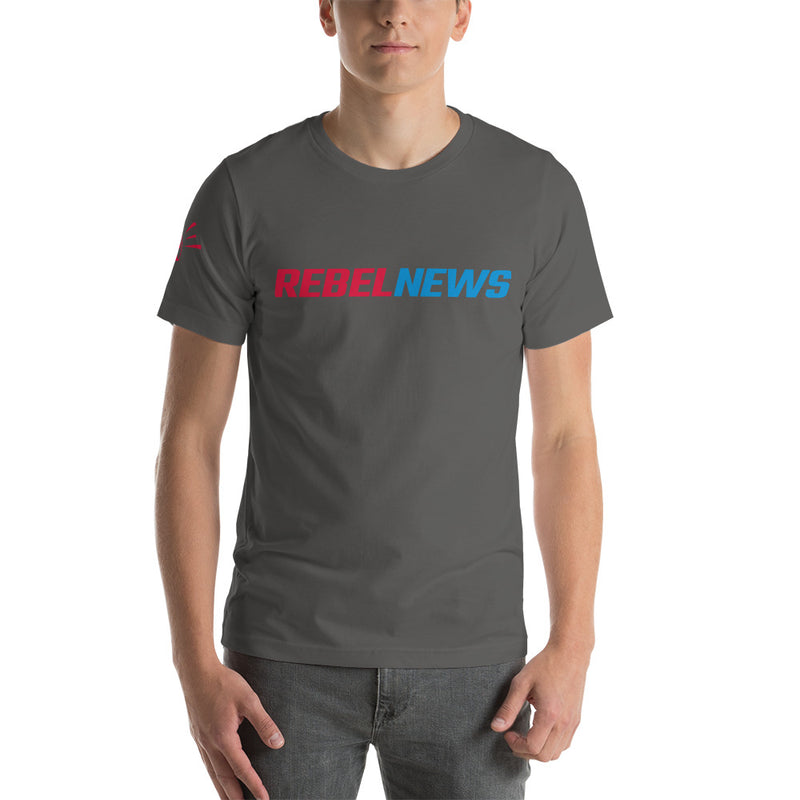 Load image into Gallery viewer, Rebel News Typography Logo- Unisex T-Shirt