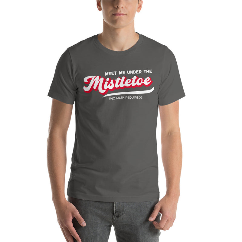 Load image into Gallery viewer, Retro Meet Me Under The Mistletoe (No Mask Required)- Unisex T-Shirt