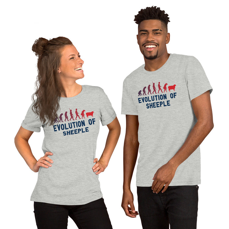 Load image into Gallery viewer, Evolution of Sheeple-Unisex T-Shirt