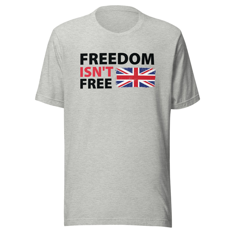 Load image into Gallery viewer, Freedom Isn't Free Union Jack Flag- Unisex T-Shirt