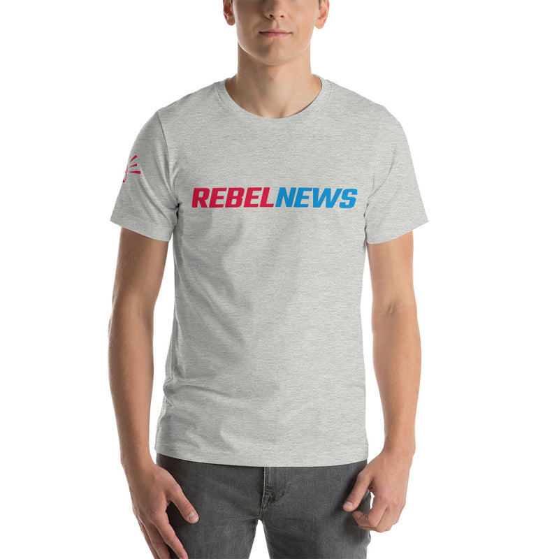 Load image into Gallery viewer, Rebel News Typography Logo- Unisex T-Shirt