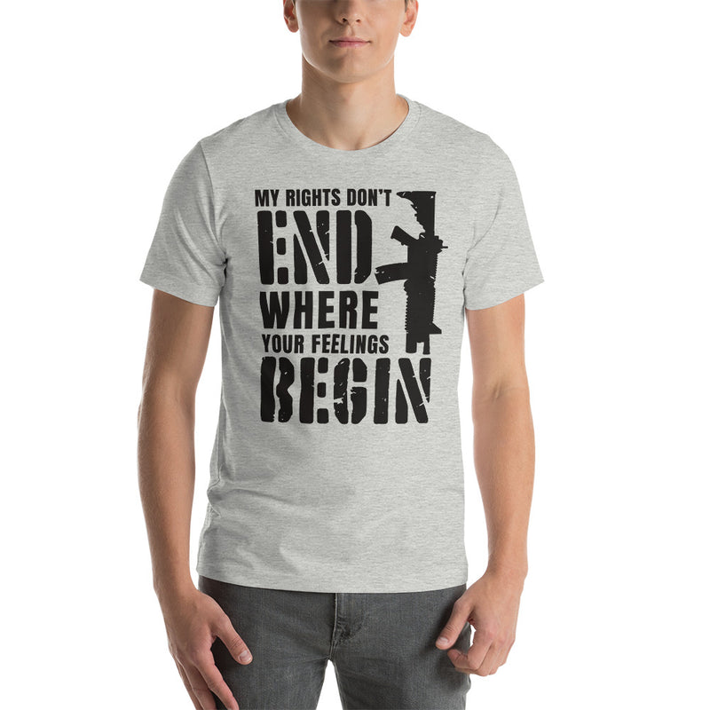 Load image into Gallery viewer, My Rights Don't End Where Your Feelings Begin-Unisex T-Shirt