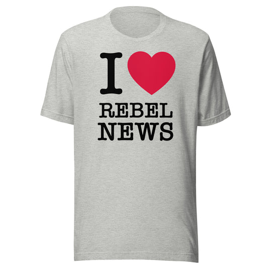 I Heart Rebel News- Unisex T-Shirt
