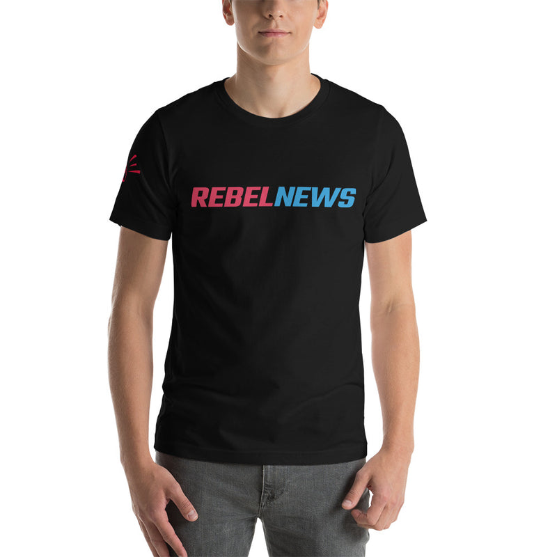Load image into Gallery viewer, Rebel News Typography Logo- Unisex T-Shirt