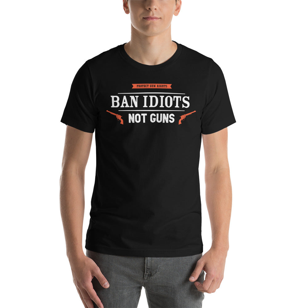 Rebel News | Ban Idiots Not Guns- Unisex T-Shirt