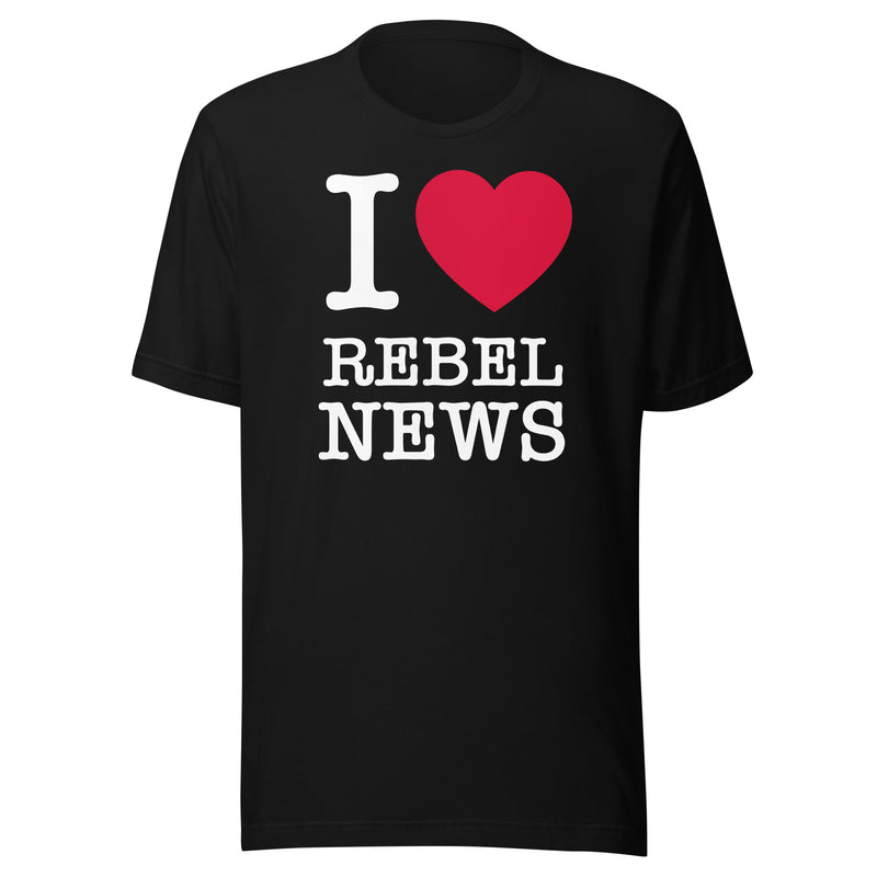Load image into Gallery viewer, I Heart Rebel News- Unisex T-Shirt