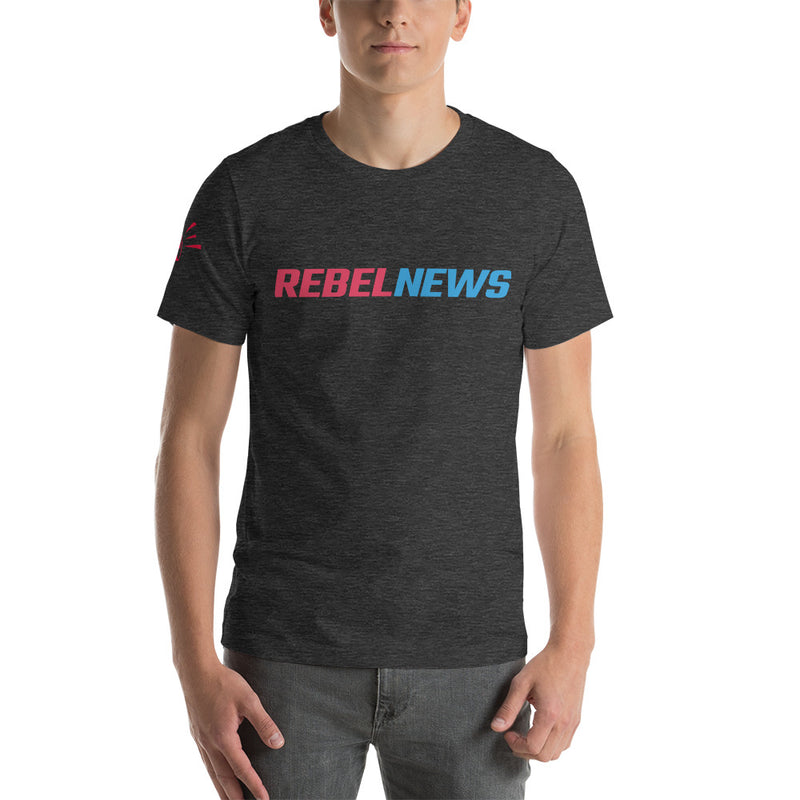 Load image into Gallery viewer, Rebel News Typography Logo- Unisex T-Shirt