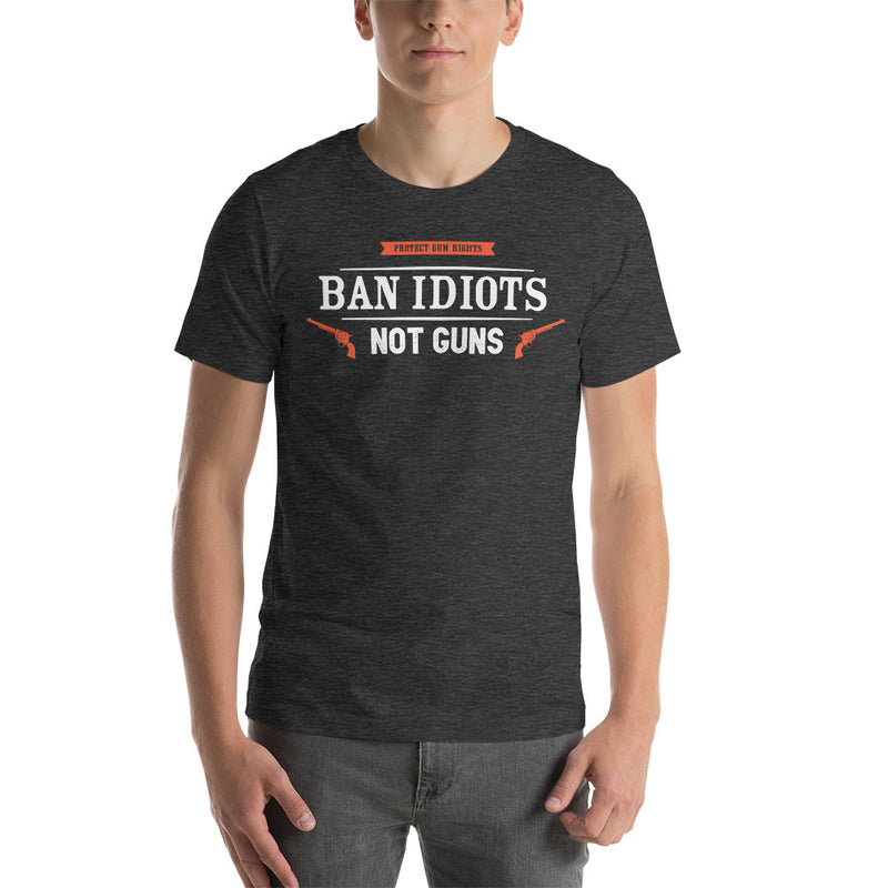 Load image into Gallery viewer, Ban Idiots Not Guns Unisex T-Shirt