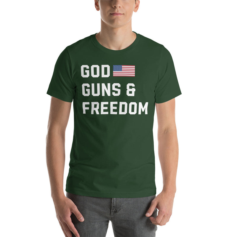 Load image into Gallery viewer, God, Guns & Freedom America- Unisex T-Shirt