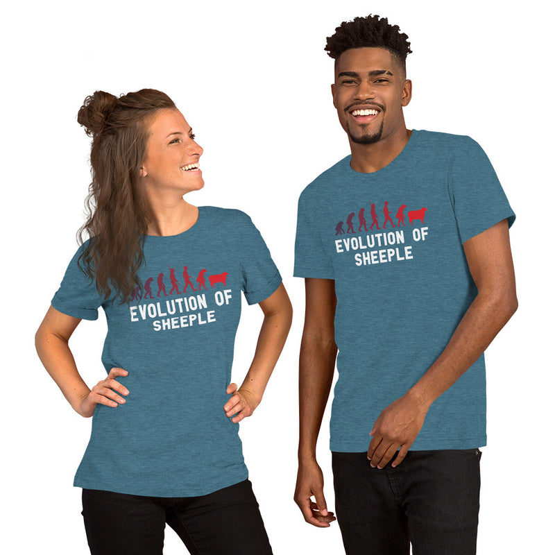 Load image into Gallery viewer, Evolution of Sheeple-Unisex T-Shirt