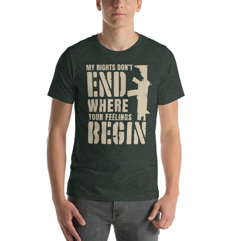 Load image into Gallery viewer, My Rights Don't End Where Your Feelings Begin-Unisex T-Shirt