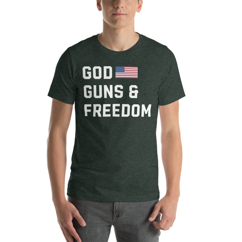 Load image into Gallery viewer, God, Guns & Freedom America- Unisex T-Shirt