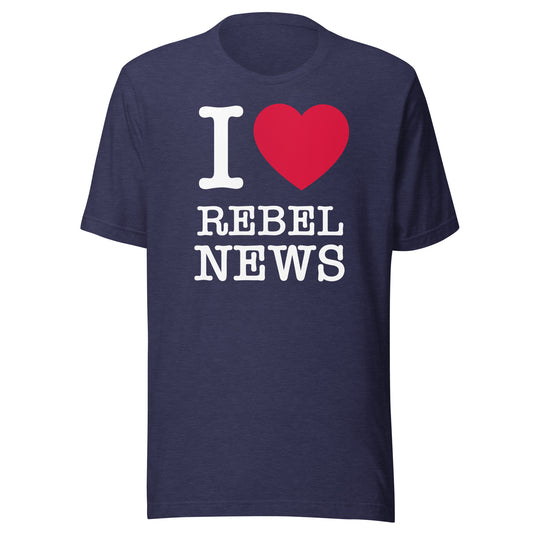 I Heart Rebel News- Unisex T-Shirt