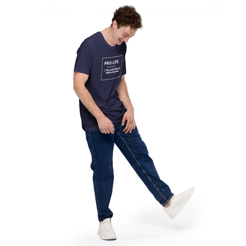 Load image into Gallery viewer, Pro-Life Definition- Unisex T-Shirt