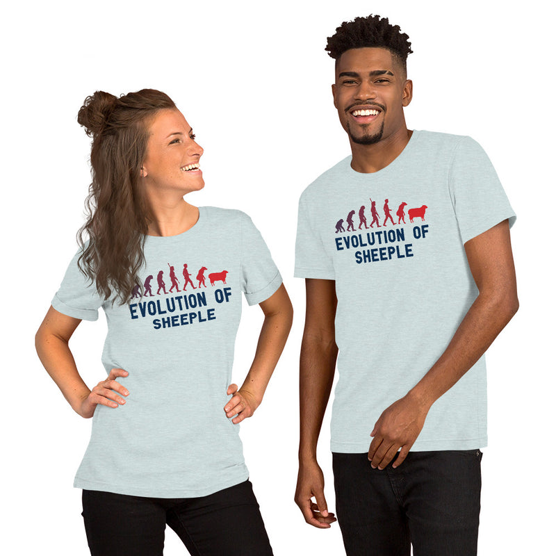 Load image into Gallery viewer, Evolution of Sheeple-Unisex T-Shirt
