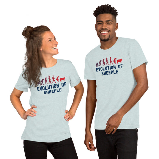 Evolution of Sheeple-Unisex T-Shirt