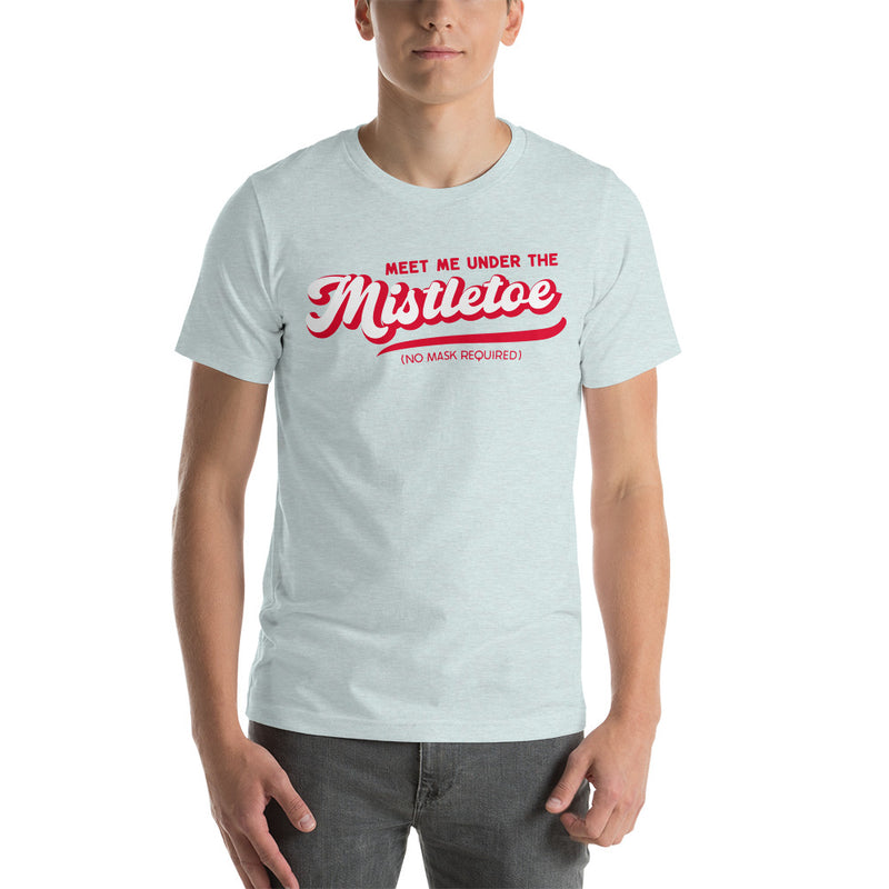 Load image into Gallery viewer, Retro Meet Me Under The Mistletoe (No Mask Required)- Unisex T-Shirt