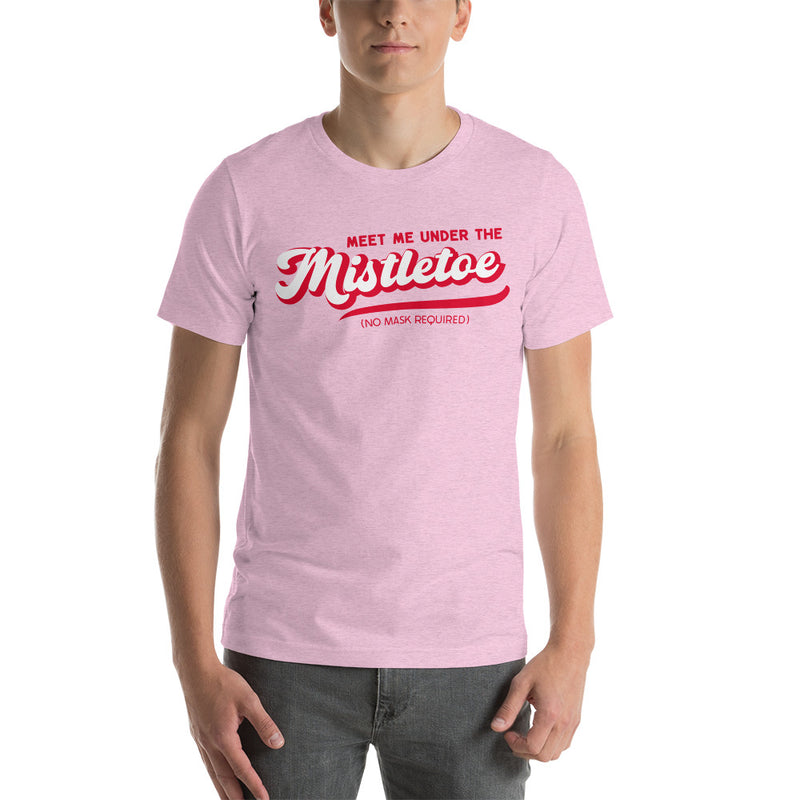 Load image into Gallery viewer, Retro Meet Me Under The Mistletoe (No Mask Required)- Unisex T-Shirt