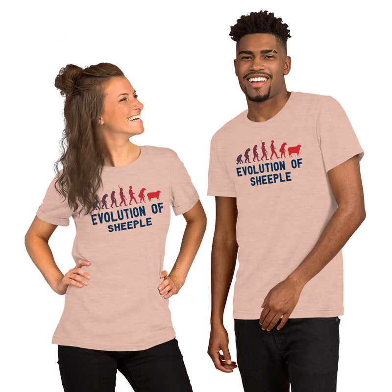 Load image into Gallery viewer, Evolution of Sheeple-Unisex T-Shirt