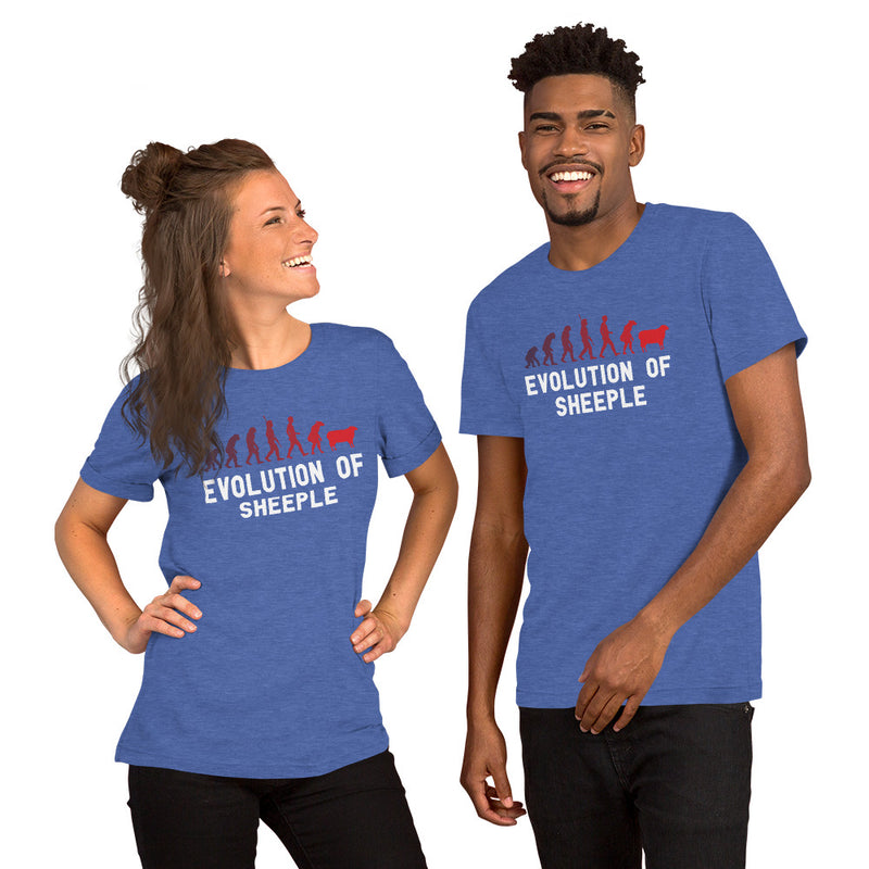 Load image into Gallery viewer, Evolution of Sheeple-Unisex T-Shirt