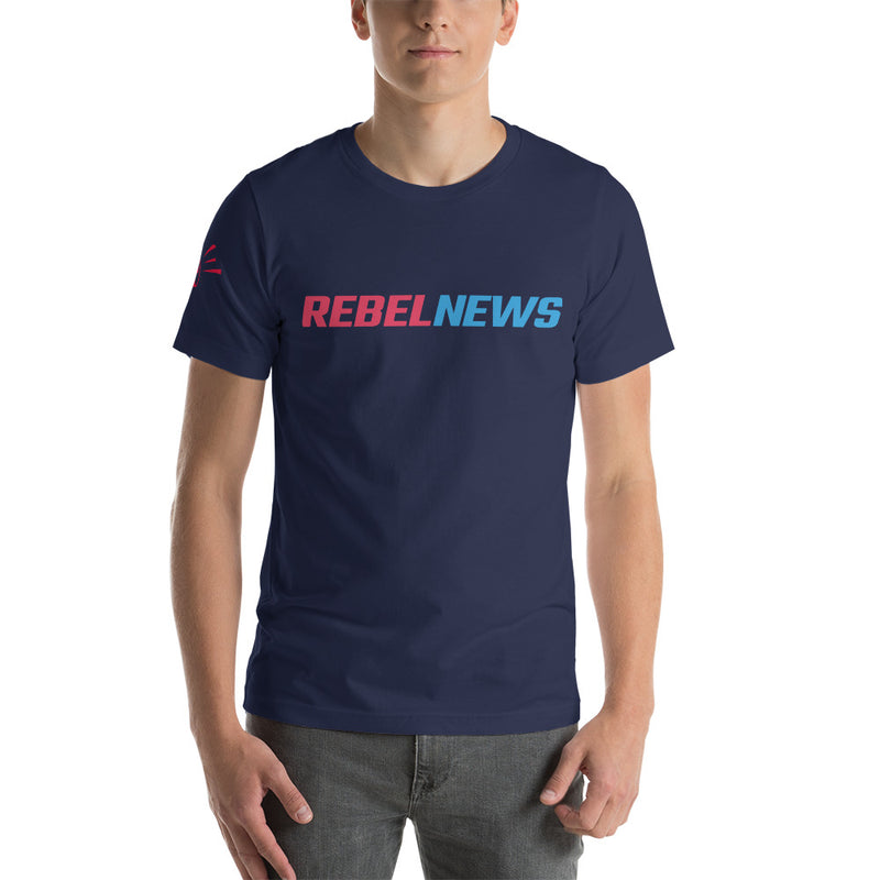 Load image into Gallery viewer, Rebel News Typography Logo- Unisex T-Shirt
