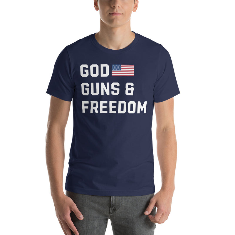 Load image into Gallery viewer, God, Guns & Freedom America- Unisex T-Shirt