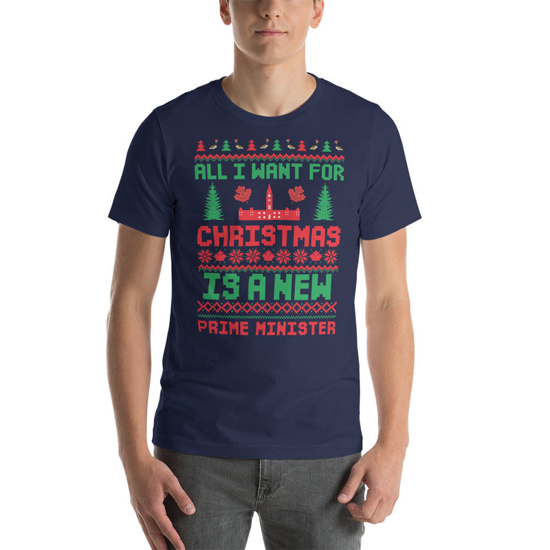 Load image into Gallery viewer, All I Want For Christmas Is A New Prime Minister- Unisex T-Shirt
