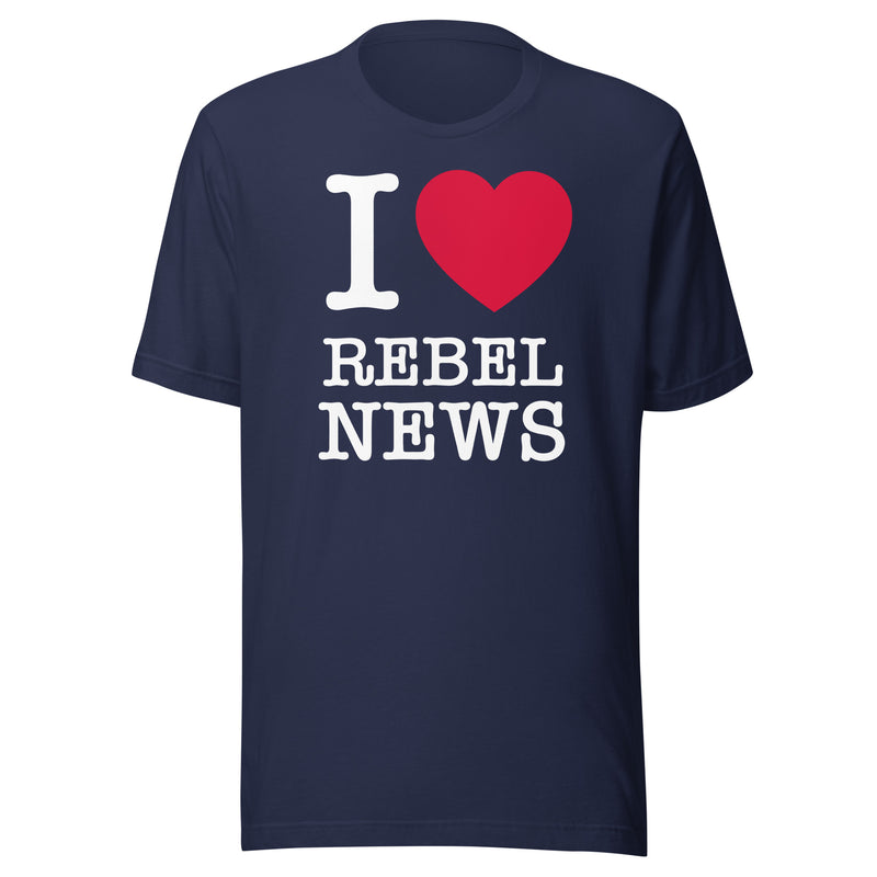 Load image into Gallery viewer, I Heart Rebel News- Unisex T-Shirt