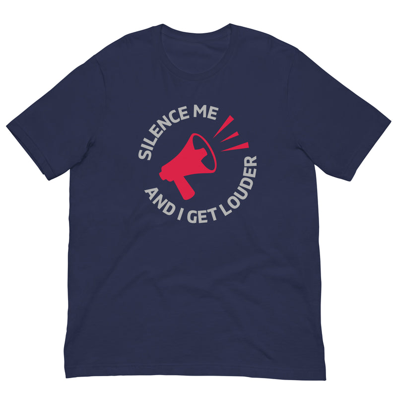 Load image into Gallery viewer, Silence Me and I Get Louder Rebel Horn- Unisex T-Shirt
