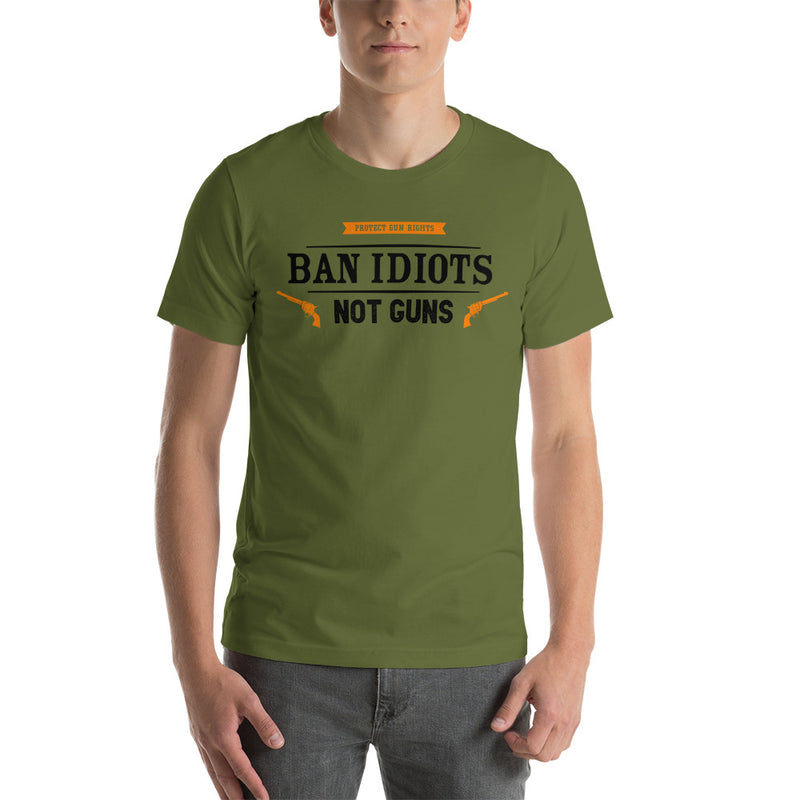 Load image into Gallery viewer, Ban Idiots Not Guns Unisex T-Shirt