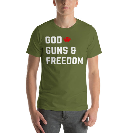 God, Guns & Freedom Canada- Unisex T-Shirt