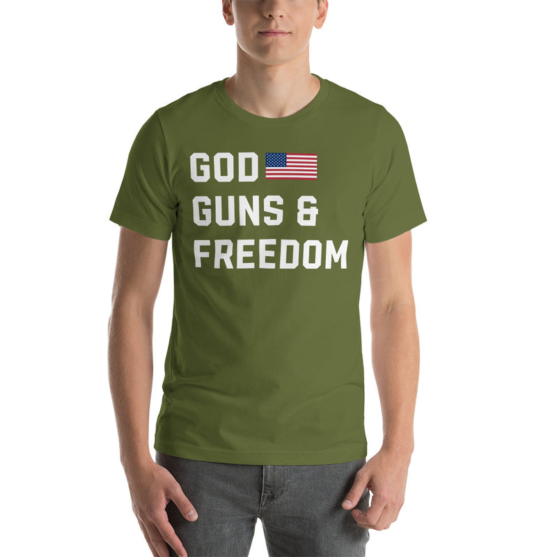 Load image into Gallery viewer, God, Guns & Freedom America- Unisex T-Shirt
