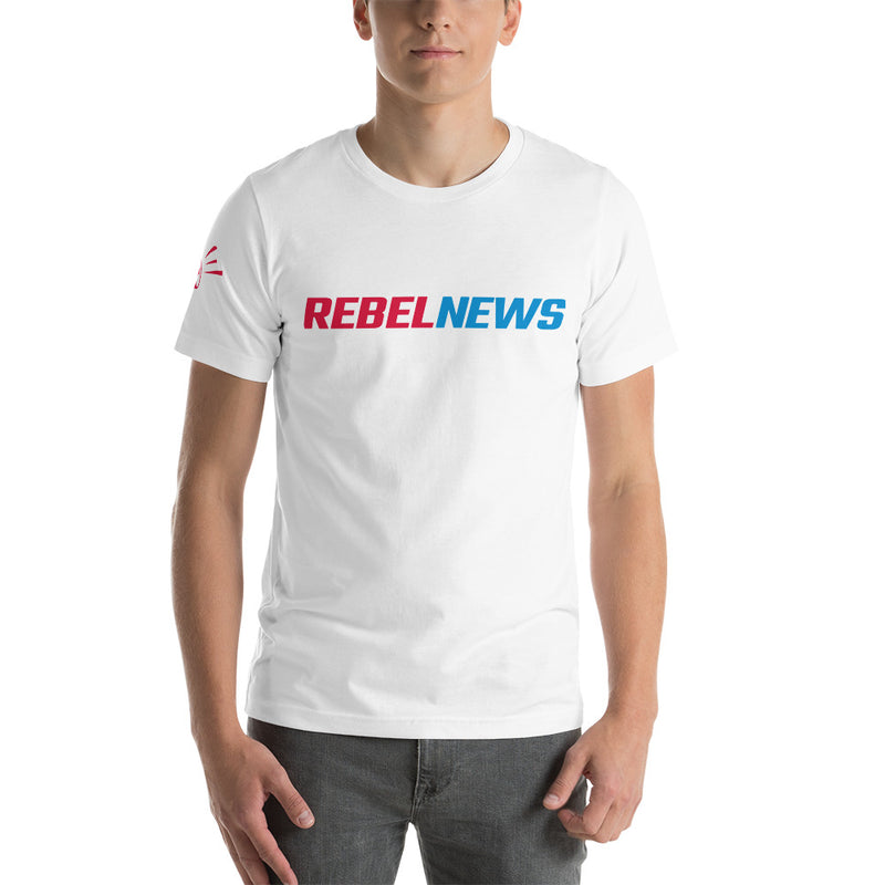 Load image into Gallery viewer, Rebel News Typography Logo- Unisex T-Shirt
