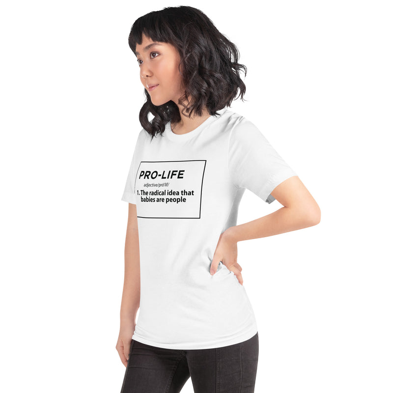 Load image into Gallery viewer, Pro-Life Definition- Unisex T-Shirt
