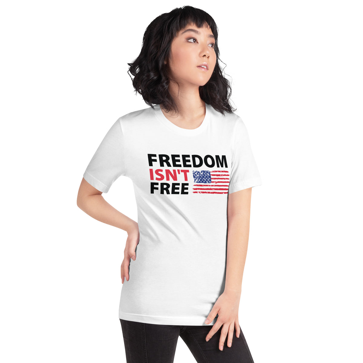 Rebel News | Freedom Isn't Free American Flag- Unisex T-Shirt