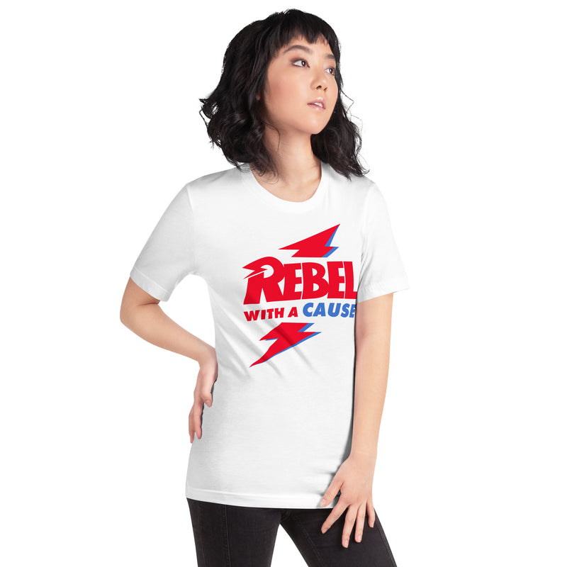 Load image into Gallery viewer, Rebel With A Cause Lightning- Unisex T-Shirt