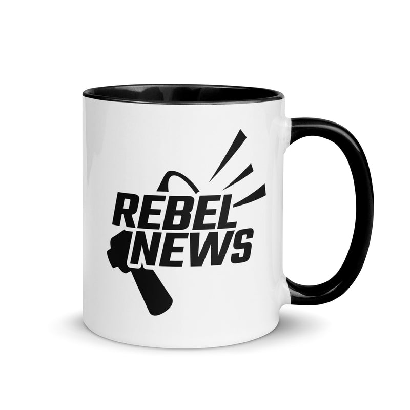 Load image into Gallery viewer, Rebel News with Horn Mug
