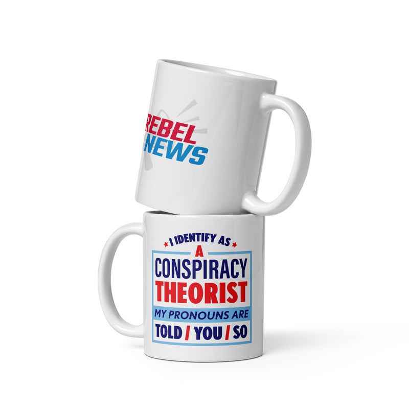 Load image into Gallery viewer, I Identify As A Conspiracy Theorist Mug