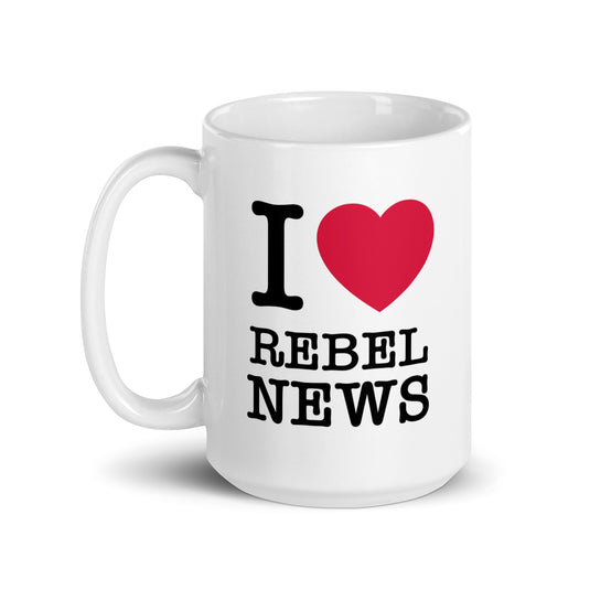 I Heart Rebel News Mug