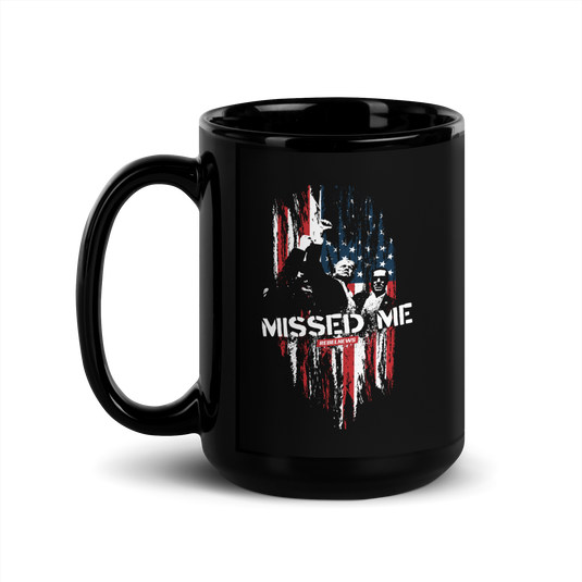 Missed Me Black Glossy Mug