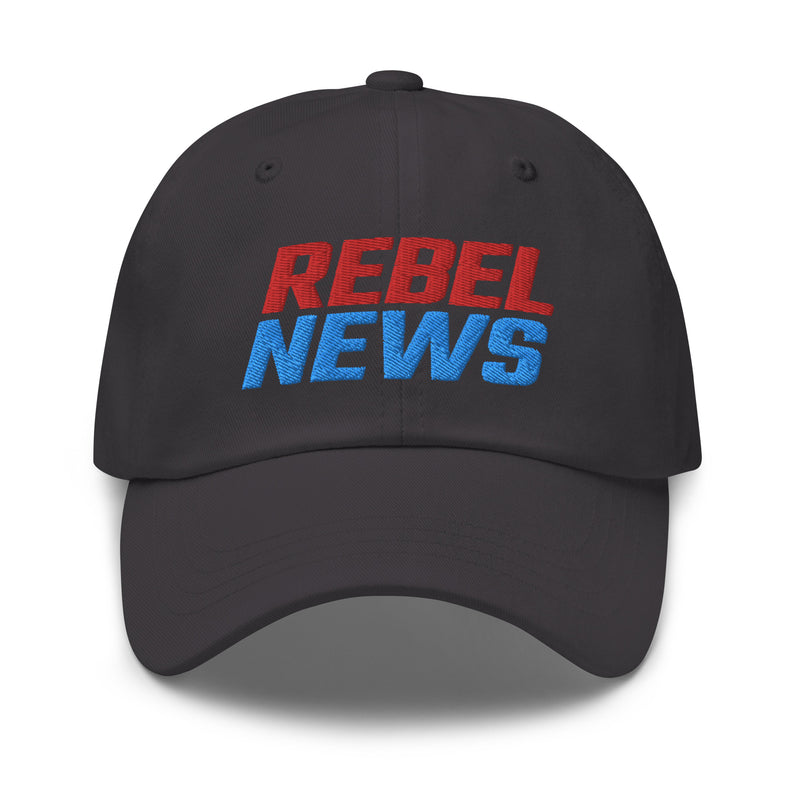 Load image into Gallery viewer, Rebel News Stacked Logo- Baseball Hat
