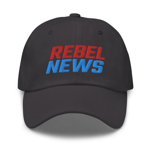 Rebel News Stacked Logo- Baseball Hat