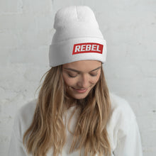 Load image into Gallery viewer, REBEL Logo- Cuffed Beanie
